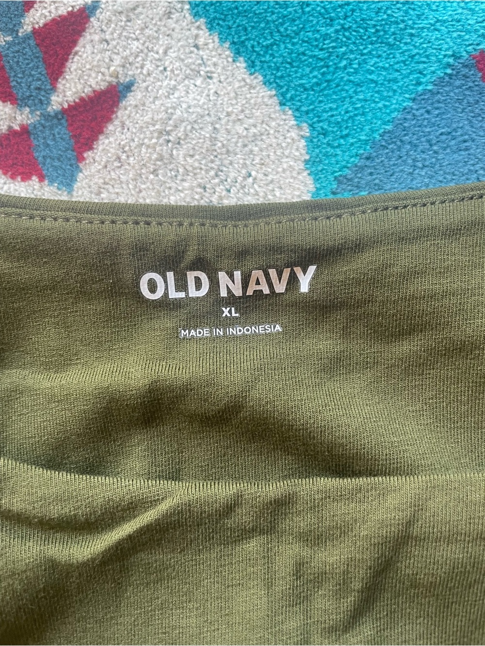 Old Navy Dark Green Cotton Stretch Double-Layer Tank Top. Women’s XL - Picture 4 of 6